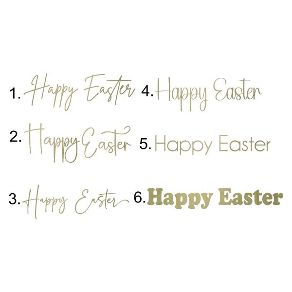 Happy Easter words